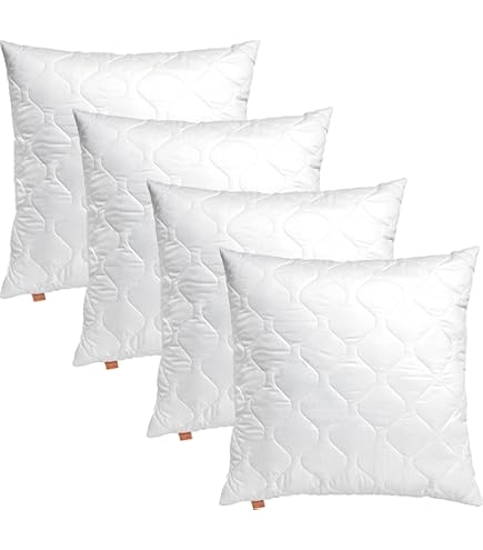 Coussin Garnissage 45x45 Lot 6 Garnissages Oreiller 45x45cm - Coussin Intérieur Lavable Polyester Lot 6 Coussins Salon