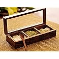 Acewood Dry Fruit serving box, spice box,dates serving tray, nuts box, dry fruit tray, Dry Fruit gift box, Dry Fruit Containers, Diwali gift, Jewelry Box, Multi Utility Storage Container with Spoon