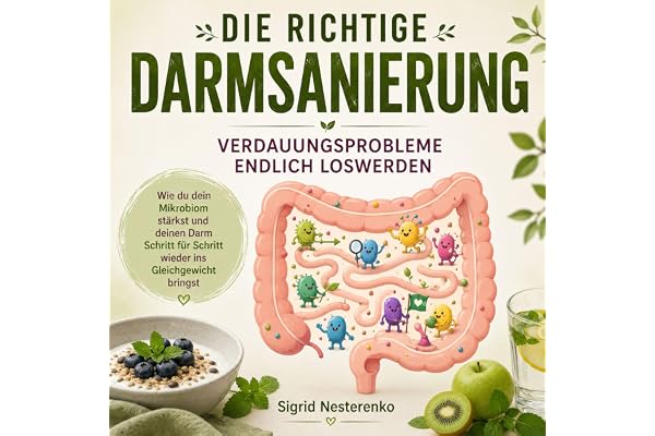 Die richtige Darmsanierung- Verdauungsprobleme endlich loswerden: Wie du dein Mikrobiom stärkst und deinen Darm Schritt für S