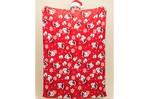 o-day Weihnachtsdecke, 130 x 160 cm, Weihnachtsdecke aus weichem Fleece, 100 % Polyester, für Sofa und Bett (Babies & Puppen-160 x 130 cm)