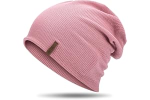 HAMUNI Berretto da donna Slouch, berretto da uomo, elastico, morbido, comodo, in jersey, classico, alla moda, perfetto per primavera, autunno e inverno