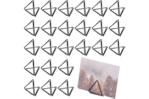 OLYCRAFT 36pcs Mini Tischkartenhalter Dreiecksform Hochzeit Tischnummernhalter Schwarz Fotohalter Bilderständer Clips Für Tischkarten Hochzeiten Jubiläumsfeier