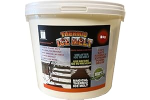 GUARD-EN-FORCE THERMIC Snow and ICE MELT- Child and Pet Safe - Eco-Friendly Powerful Magic Ice Melt. Non Corrosive. Non Salt. No Mess, No Residue, No Damage, No Fuss. Thermic Ice Melter for Home and Business. (2KG)