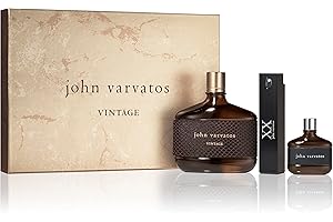 Vintage by John Varvatos for Men - 3 Pc Gift Set 4.2oz Vintage EDT Spray, 0.57oz XX EDT Spray, 0.5oz Heritage EDT Spray