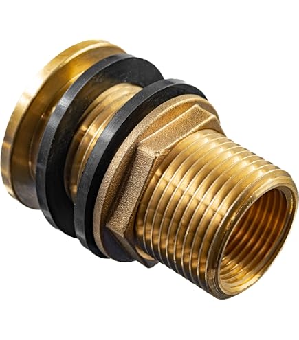 Boutté Kit Traversée De Cuve Laiton Robinet 1/4 Tour Nez 20x27 Or - Avec Téflon