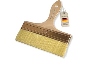 ‎ORGAFLIX ORGAFLIX Flächenstreicher 200mm XXL Sonderedition - Für große Flächen, Öl, Lasur, Beizen, Lacke, Acryl, Kreidefarbe, Lasurpinsel Holz außen, Ölpinsel Holz, Flachpinsel, Lackpinsel, Pinsel breit