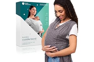 KOALA BABYCARE Łatwa w noszeniu chusta do noszenia dzieci (łatwa w zakładaniu), regulowana unisex - Uniwersalne nosidełko do 10 kg - Pas do noszenia dzieci - Antracyt - Kbc