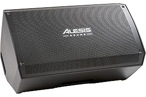 Alesis Strike Amp 12 MK2 - Altavoz Amplificador de 2500W para batería electrónica con Bluetooth, woofer 12", conmutador EQ HPF y conmutador Ground-Lift