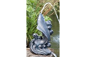 BRADSHAWS DIRECT Bradshaws Dancing Koi Water Feature - Verdigris