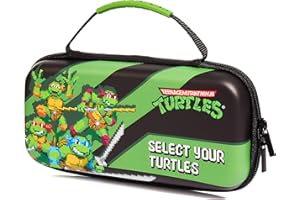 Numskull Official TMNT Hard Shell Travel Case for Nintendo Switch and OLED Model 2021 Console - Fits 10 Games and Switch Accessories