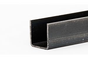 GROUPMG SALES AND TRADING U-Profil Stahl schwarz Länge 2000mm 30x30x2mm scharfkantig