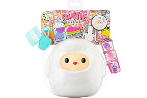 Fluffie Stuffiez Small Collectible Plush - Sheep - Surprise Reveal Unboxing -Huggable Ultra Fluff DIY Plush from the Fields Family - Tactile Play and Fidget - For Kids Ages 4+
