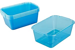 Kigima Haushaltswanne Allzweckwanne 5er Set 4l 28x20x11 cm Blau