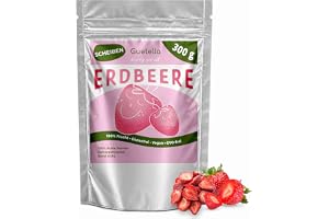 Frystorkade jordgubbar, frukt i skivor, 100% torkad frukt, naturlig, utan tillsatser, högsta kvalitet, jordgubbschips, vegans