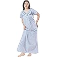 Soulemo Women's Pure Cotton Floor Length Nighty 1661