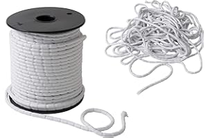 IPEA Cuerda de Plomo para Cortinas – Pesado 50 G/MT - Made in Italy - 10 metros – Cuerda Plomada para Cortinas, Telas, Mosquiteras – Trenza de Plomo – Peso - Hilo Plomado