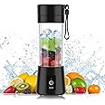 FCYOUO Portable Blender Smoothie Maker Mini Blender 400ML Multifunction Juicer Cup USB Rechargeable 6 Blades Stainless Steel Personal Blender Easy Clean BPA Free,Used For Fruit Vegetable