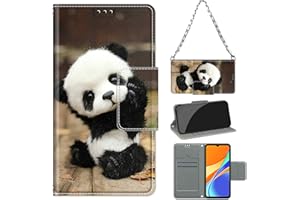 Betunistoy Funda Compatible con Xiaomi Redmi 9C / 10A, Funda Movil Carcasa PU Cuero con Ranura para Tarjeta, Cierre Magnético, Función de Soporte para Redmi 9C / Redmi 10A,Cuerda Colgante Collar