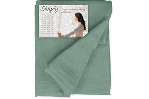 Tex family Coppia tendine vetro moderne SIMPLY Verde - tessuto poliestere bouclè semitrasparente, orlino tunnel - COPPIA (2 TELI) CM. 60X150