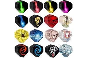 ToBeIT Jeu d'ailettes de fléchettes / perforatrices et anneaux à ressort - Accessoires pour ailettes