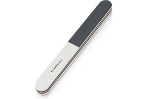 Manicare Nagelpolierfeile, 3-stufig, zum Formen, Entfernen von Graten und Polieren der Nägel, einfach verwendbares Maniküre-Werkzeug, robust, gepolstert