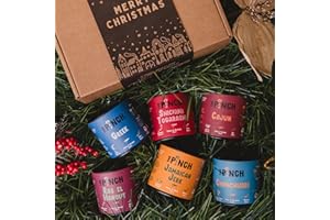 THE PINCH Coffret "Maître du Barbecue" 6 épices gourmandes parfaites pour les BBQ - Sans additifs - Saveurs authentiques du monde entier - Idéal pour un cadeau créatif pour les gourmands