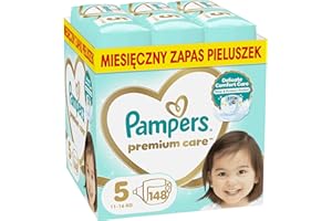 ‎PAMPERS Pampers Premium Care rozmiar 5, 148 pieluszki, 11kg-16kg
