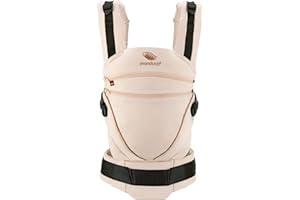 manduca XT - Mochila Portabebés Expandible - Para Bebés desde Recién Nacido y Niños Pequeños - Algodón Orgánico - Para Porteo Frontal, a la Cadera y a la Espalda - Denimpowder-toffee