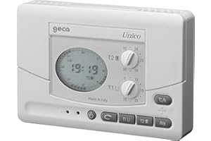 Cronotermostato de pared y Semi Integrado único blanco – GECA 33502108