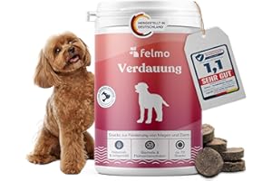 FELMO Verdauungs-Snacks für Hunde - Mit Bierhefe & Insekten-Vollfett - Prebiotische Snacks für Darm-Balance, Haut- & Immungesundheit - getreidefrei - Made in Germany -(180g)