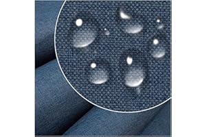 DreamRoots Tessuto impermeabile al metro 160 cm Larghezza - Stoffa al metro impermeabile 220 g/m2 600D - Cuscino esterno impermeabile - Stoffe a metro Denim dream 5M