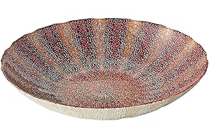 Anton Studio Designs - Nova Bowl - Diameter 33 cm - Multi Coloured Decorative Glass Bowl for Home and Holiday Decoration