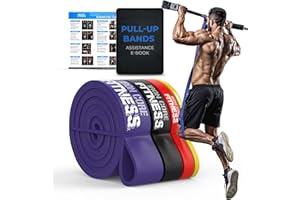 IRON CORE FITNESS Pull Up Resistance Bands – Premium Pull-Up Assistance Bands for Strength Training, Mobility, Rehab & Stretching – Workout Bands for Home & Gym - Ebooks and Workout Chart Included