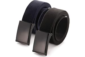 Mile High Life Dopasowany pasek płócienny o długości do 1,32 m z klapką i zapięciem wojskowym, 142cm