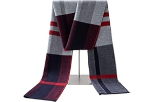 Lallier Herren Schal aus Merinowolle, lange Winterkrawatte mit Geschenkbox