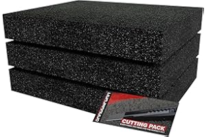 Shadow Foam Starter Kit 3 pezzi, inserti in schiuma per cassetta degli attrezzi, foglio in schiuma, 40 x 32 cm, organizzazione cassetta degli attrezzi fai da te e sistemi di stoccaggio degli attrezzi