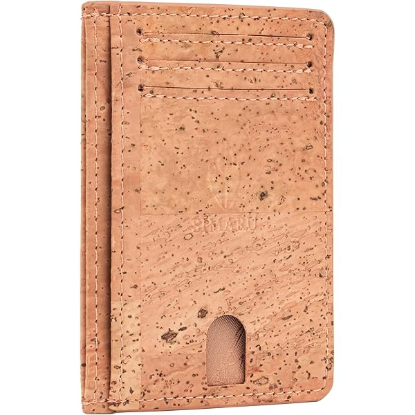 Étui Passeport En Liège Végétalien Avec Protection RFID - 14x10,5 Cm - Avec Compartiments Pour Cartes, Billets Et Documents