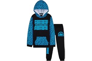 Fortnite Ensemble Jogging Garçon Ado avec Sweat à Capuche et Pantalon, Tenue de Sport Enfant Chaude, Idée Cadeau Gaming