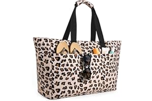 ISEYOU Strandtasche XXL Familie, Groß Strandtasche mit Reißverschluss Wasserdicht Sanddicht, Handtasche Umhängetasche Damen 45L, Faltbar Ultraleicht Badetasche für Urlaub Reisen Fitnessstudio Picknick