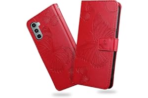DENDICO Hülle für Moto G200 5G / Moto Edge S30, PU Leder Magnetverschluss Flip Handyhülle Schutzhülle mit Standfunktion und Kartenfach für Moto G200 5G / Moto Edge S30, Rot