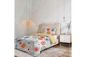 ITALIAN BED LINEN Sogni e Capricci Fantastyczna poszwa na kołdrę (Made in Italy), acquerello, pojedyncza