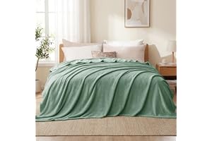 Aisbo Pläd fleecefilt dubbel - mjuk filt för dubbelsäng 220 x 240 cm, pläd soffa flanell varm vinterfilt, fleecefilt för soff