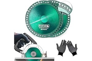 HAGUAN Indestructible Disc 2.0 - Cut Everything in Seconds, Indestructible Disc for Grinder, 4" x 1/25" x 4/5”Diamond Cutting Wheels,Indestructible Cutting Disc for Cutting Grinding of All Materials (2Pcs)
