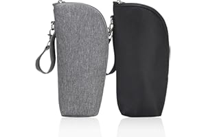 MADGININE Insulated Bottle Bag, Portable 2pcs Warmer Bottle Bags Suitable for Traveling