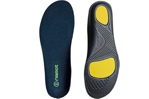 riemot Solette Sportive per Uomo,Donna e Bambini,Solette per Scarpe con Supporti per Archi e Tallone,Solette Comfort per Fasciite Plantare,Piedi Piatti Ammortizzanti,Donna Blu Navy 37-38 EU