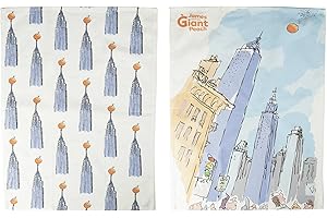 Creative Tops 5234126 Roald Dahl JAMES AND THE GIANT PEACH 100% Cotton Printed Tea Towels, 50 x 70 cm - Multi-Colour (Set of 2)
