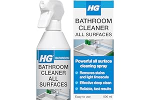 HG Bathroom Cleaner Spray, All-Surface & Limescale Remover, Universal Cleaner for Sink, Bath & Shower – 500ml