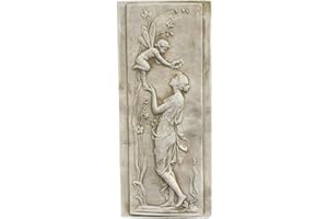 Darthome Ltd Stone Garden Statue Ornament Sculpture Nymph & Cherub Angel Fairy Wall Plaque B