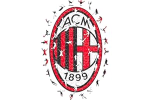 Iconic Puzzles, Milan Logo, Prodotto ufficiale, Puzzle di Legno per Adulti e Bambini, Legno 100% Sostenibile, Taglia M 270 Pezzi