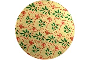 DORIC Round Christmas Cake Boards - Range of Sizes and Designs (8 Inches)